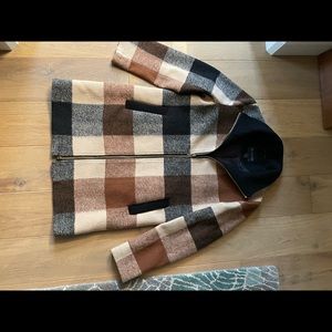 pendleton plaid wool coat size small